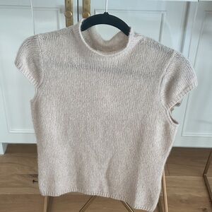 Elegant Cream Knit Women's Top